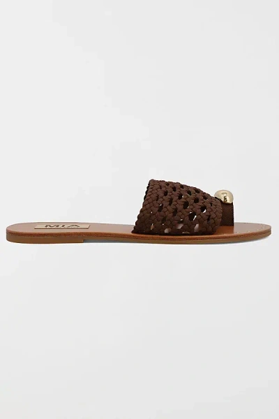 Mia Shoes Mia Tiva Woven Toe Ring Sandal In Brown, Women's At Urban Outfitters