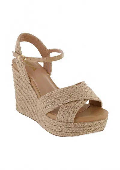 Mia Shoes Women's Alouette Wedges In Beige In Neutral