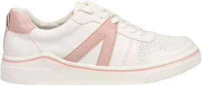 Mia Shoes Women's Alta Faux Leather Sneakers In Pink In Multi