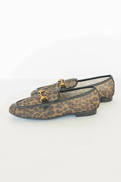 Mia Shoes Women's Blossom Mesh Loafers In Leopard In Brown
