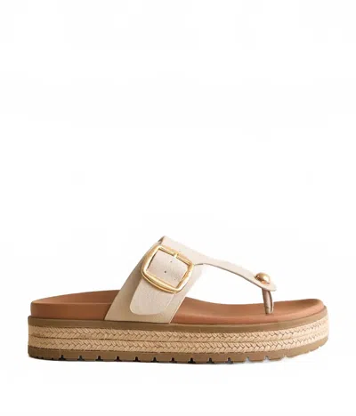 Mia Shoes Women's Marylynne Raffia Sandal In Ecru In Black