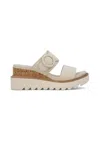 Mia Shoes Women's Odal Sandal In Seashell In Multi