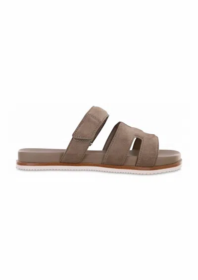 Mia Shoes Women's Vanessa Velcro Sandals In Taupe In Brown