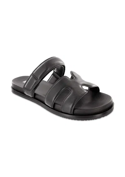 Mia Shoes Women's Venezia Flat Sandal In Black