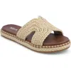 Mia Sirah Platform Slide Sandal In Natural
