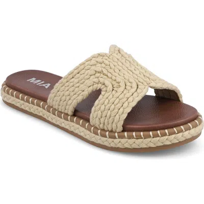 Mia Sirah Platform Slide Sandal In Natural