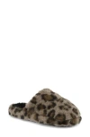 Mia Sled Faux Fur Slipper In Multi