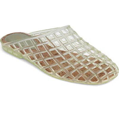 Mia Sophie Clear Woven Mule In Neutral