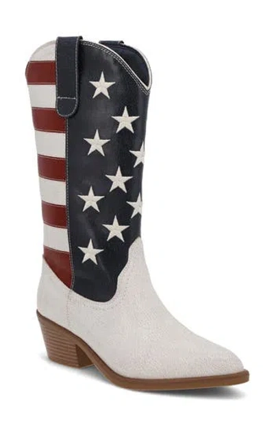 Mia Stars And Stripes Western Boot In Black