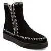 Mia Stormie Womens Double Zipper Faux Fur Winter & Snow Boots In Black