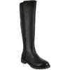 Mia Talli Womens Tall Zip Up Knee-high Boots In Black