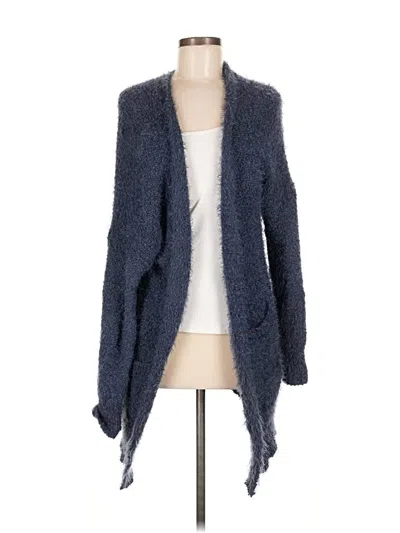 Pre-owned Mia + Tess Cardigan Sweater In Blue