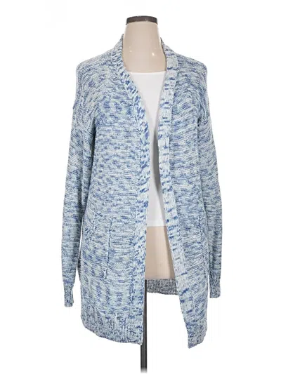 Pre-owned Mia + Tess Cardigan Sweater In Blue