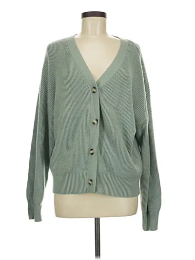 Pre-owned Mia + Tess Cardigan Sweater In Green
