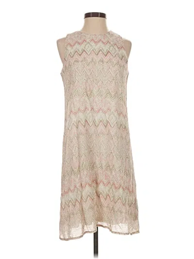 Pre-owned Mia + Tess Casual Dress In Tan