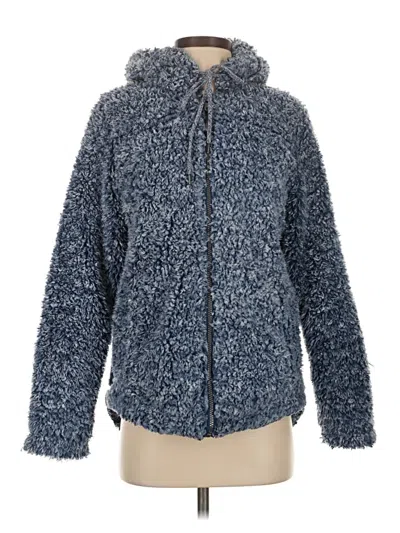 Pre-owned Mia + Tess Fleece Jacket In Blue
