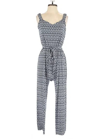 Pre-owned Mia + Tess Jumpsuit In Blue