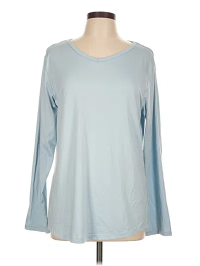 Pre-owned Mia + Tess Long Sleeve T-shirt In Blue