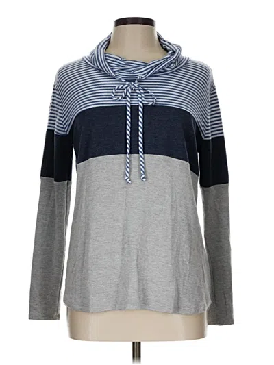 Pre-owned Mia + Tess Long Sleeve Turtleneck In Gray