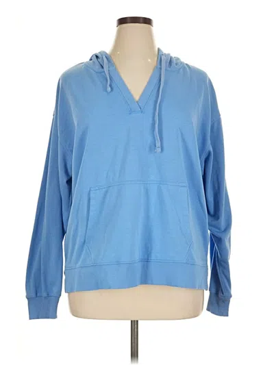 Pre-owned Mia + Tess Pullover Hoodie In Blue