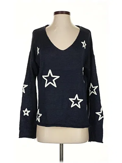 Pre-owned Mia + Tess Pullover Sweater In Blue