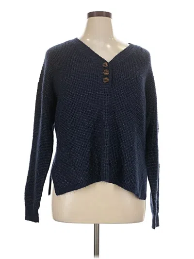 Pre-owned Mia + Tess Pullover Sweater In Blue
