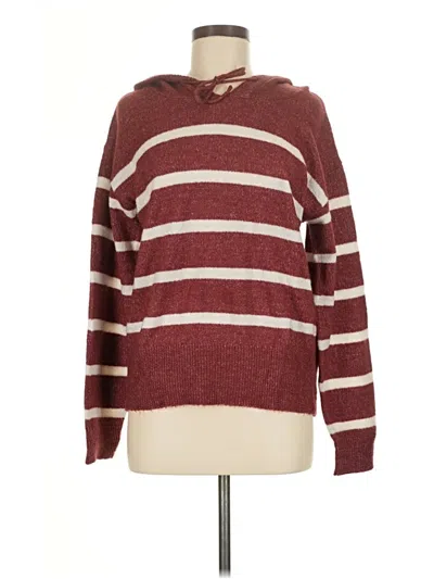Pre-owned Mia + Tess Pullover Sweater In Burgundy
