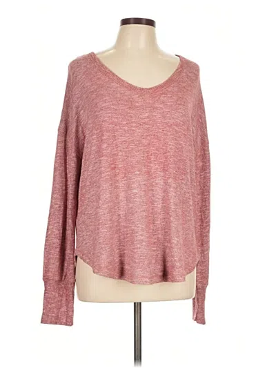 Pre-owned Mia + Tess Pullover Sweater In Pink