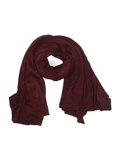 Pre-owned Mia + Tess Scarf In Burgundy