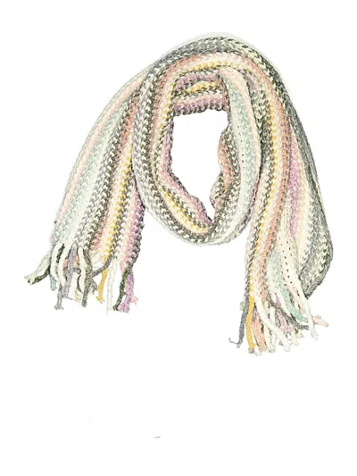 Pre-owned Mia + Tess Scarf In Gray