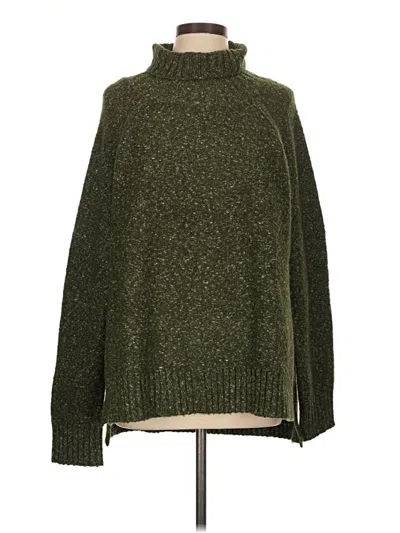 Pre-owned Mia + Tess Turtleneck Sweater In Green