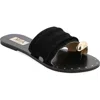 Mia Tiffani Slide Sandal In Black