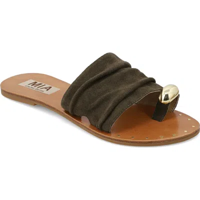 Mia Tiffani Slide Sandal In Khaki