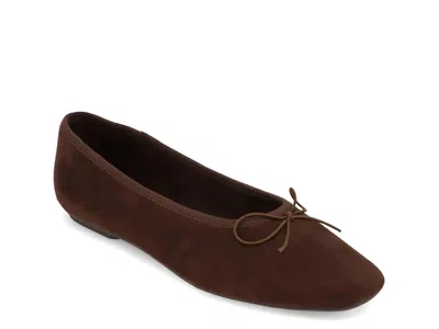 Mia Tinna Ballet Flat In Brown