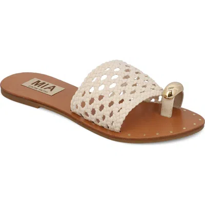 Mia Tiva Slide Sandal In Brown