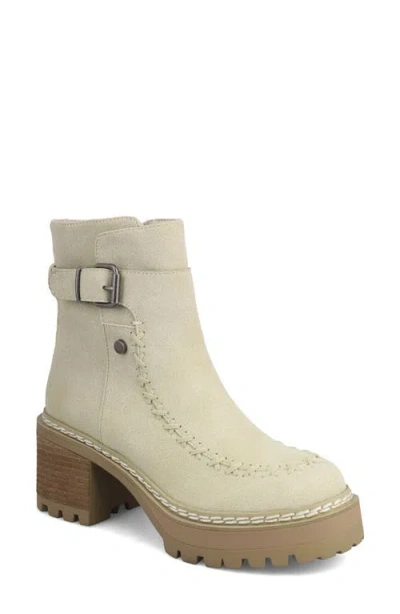 Mia Toula Platform Bootie In Animal Print
