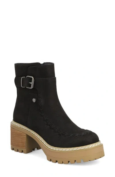 Mia Toula Platform Bootie In Animal Print