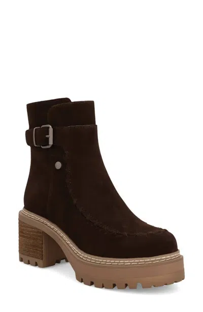 Mia Toula Platform Bootie In Multi