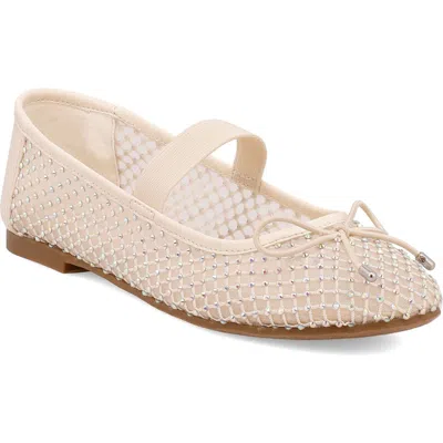 Mia Unica Mary Jane Flat In Bone