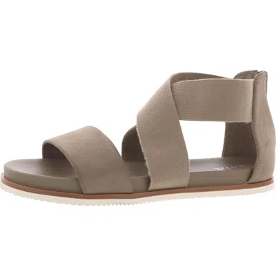 Mia Valuna Womens Faux Leather Zipper Strappy Sandals In Multi