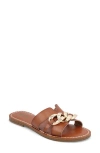 Mia Venetia Slide Sandal In Cognac