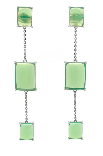 Mia Vesper Atrium Earrings In Celadon In Green