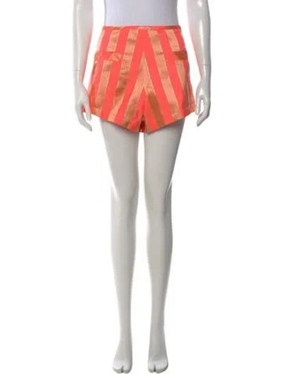 Pre-owned Mia Vesper Printed Mini Shorts In Multi