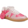 Mia Vesta Low Top Sneaker In Pink/blush/white
