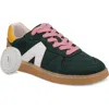 Mia Vesta Low Top Sneaker In White/yellow/green
