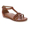 Mia Vita Women's Odessa Leather Dress Sandal In Tan In Brown