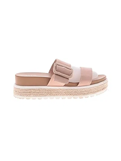 Pre-owned Mia Wedges In Tan
