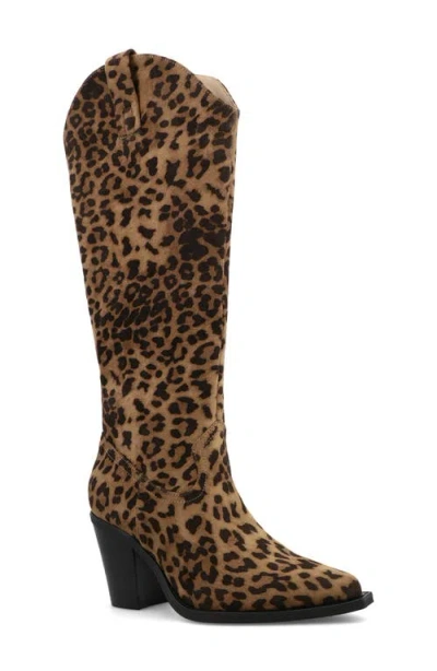 Mia Western Boot In Animal Print