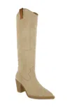 Mia Women's Archer Tall-shaft Western Boots In Stone In Brown