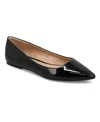 Mia Avi Pointed Toe Flat In Black
